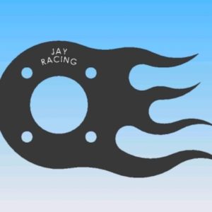 FWD1L Sticker - Front Wastegate Dump, Flames, Left